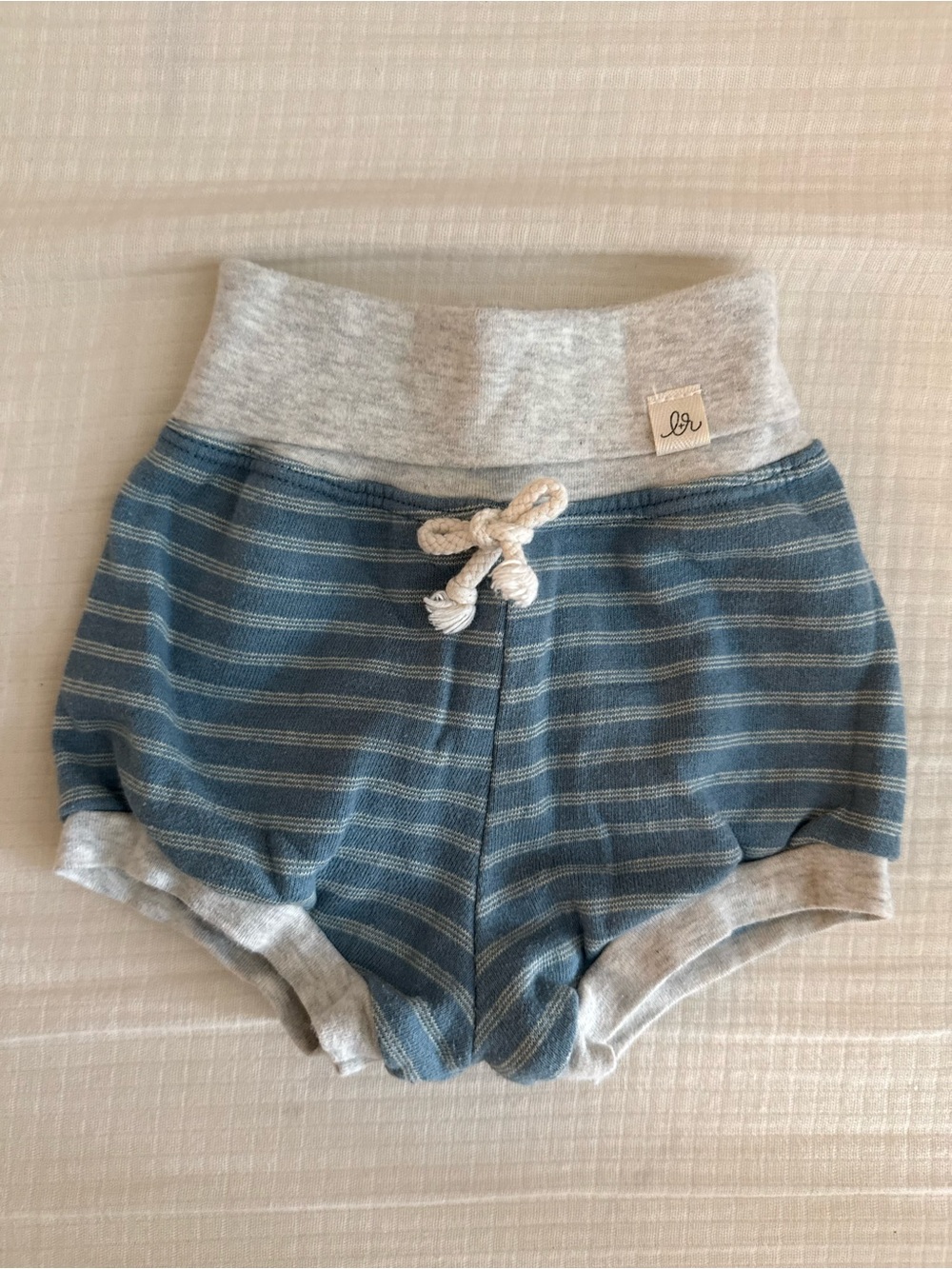 Little Road Co. Striped Baby Bummies Shorts- toddler/baby boy- EUC